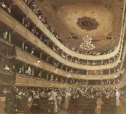 Gustav Klimt Auditorium of the old Burgtheater (mk20) oil